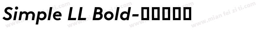 Simple LL Bold字体转换